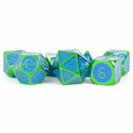 Metallic Dice Metallic PDS: Green with Blue Digital Enamel