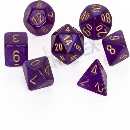 Chessex Acrylic PDS: Borealis - Purple/Gold