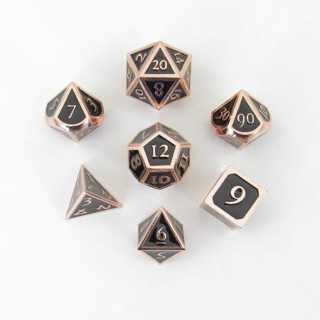 Metallic Dice Games Metallic PDS: Copper with Black Enamel